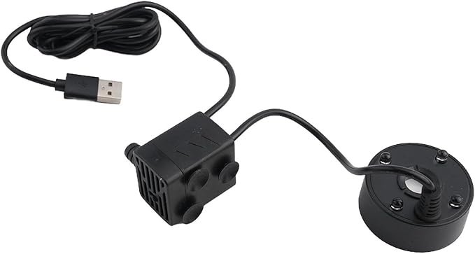 5V USB Mist Maker Fogger Humidifier with Colorful Lights for Pond Fish Tank Indoor Outdoor Fountain Water Features Office Home Air Quality Improvement No Heat No Chemicals 1.4m Cable