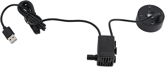 5V USB Mist Maker Fogger Humidifier with Colorful Lights for Pond Fish Tank Indoor Outdoor Fountain Water Features Office Home Air Quality Improvement No Heat No Chemicals 1.4m Cable