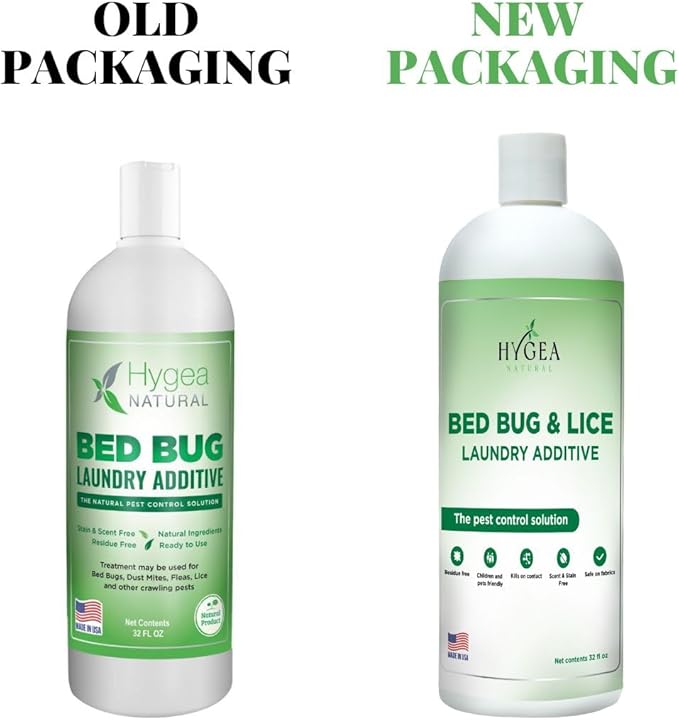 Lice and Bed Bug Laundry Additive - Environmentally Responsible, Odorless, and Stain-Free Liquid Laundry Treatment - Safe for Children and Pets - Any Water Temperature (32 Fl Oz)