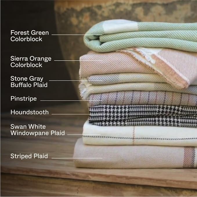 Outer Insect Shield Lightweight Throw Blanket - Pinstripe, 50’’W x 60’’, Recycled Material, Repels Mosquitoes, Ticks, Fleas & Flies, Machine Washable, Camping, Picnic, Beach, Travel