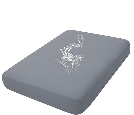 hyha Waterproof Couch Cushion Covers, Stretch Sofa Couch Seat Slipcover for Dog Washable, Non-Slip Waterproof Outdoor Cushion Covers for Patio Furniture Replacement (1 Piece for Large, Dark Grey)