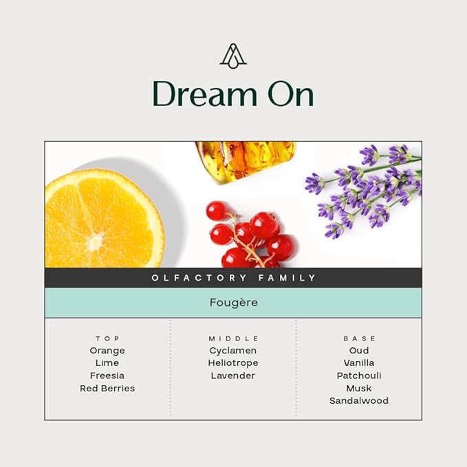Aromaplan Hotel Scents Dream On,1.7 Fl Oz (50 ml)-Home Luxury Aroma & Hotel Fragrance Essential Oil- Hotel Essential Oil for Aromatherapy- USA Made, Bolder Aroma & Longer Lasting
