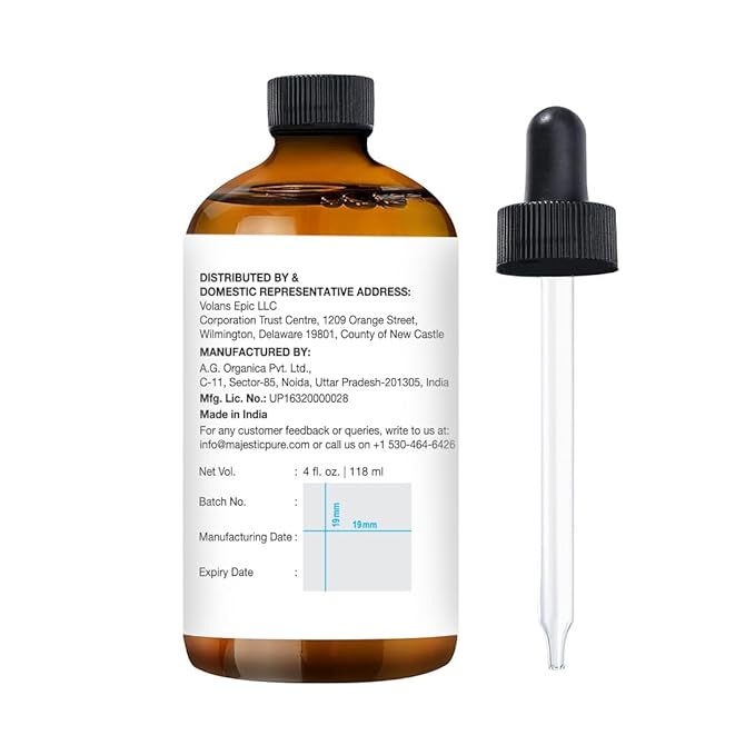 Majestic Pure Sunflower Essential Oil with Glass Dropper - Huge 4 Fl Oz - 100% Pure and Natural Black Pepper Oil - Premium Grade Essential Oils for Diffuser, Aromatherapy, Soap and Candle Making