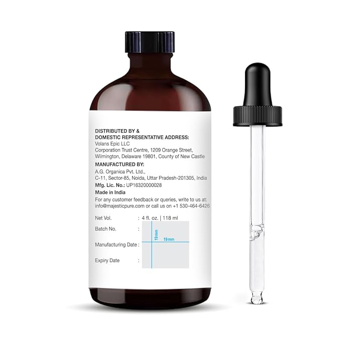 Majestic Pure Spearmint Essential Oil with Glass Dropper - Huge 4 Fl Oz - 100% Pure and Natural Spearmint Oil - Premium Grade Essential Oils for Diffuser, Aromatherapy, Soap and Candle Making