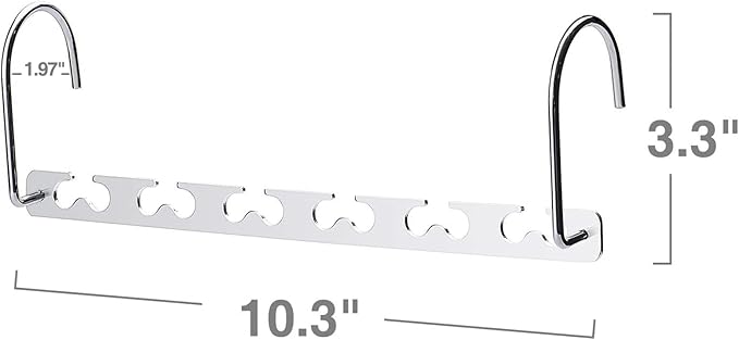 HOUSE DAY Space Saving Hangers for Clothes 12 Pack, Heavy Duty Hanger Organizer 30 Lbs Capacity, Metal Magic Hanger, Sturdy Multi Hangers, Closet Space Saver Closet Organizers and Storage