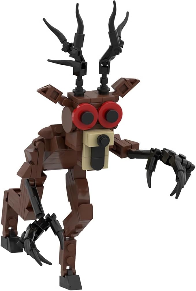 6Pcs 99 N-ights in The Forest Block Model DIY Gothic Building Decorative Monster Figurine Ornaments, Creative Collectible Gift, Funny Desk Display