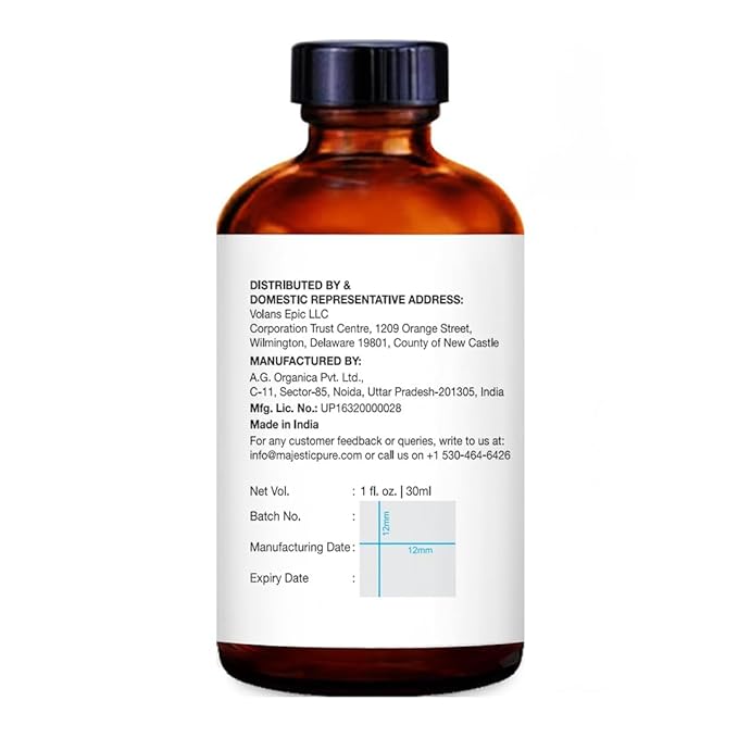 Majestic Pure Patchouli Essential Oil with Glass Dropper - 1 Fl Oz - 100% Pure and Natural Patchouli Oil - Premium Grade Essential Oils for Diffuser, Aromatherapy, Soap and Candle Making