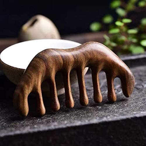 Massage Wooden Comb,Wood Wide Tooth Hair Comb, Scraping Scalp Massage,Handheld No Static Head Tool,1 Pieces.