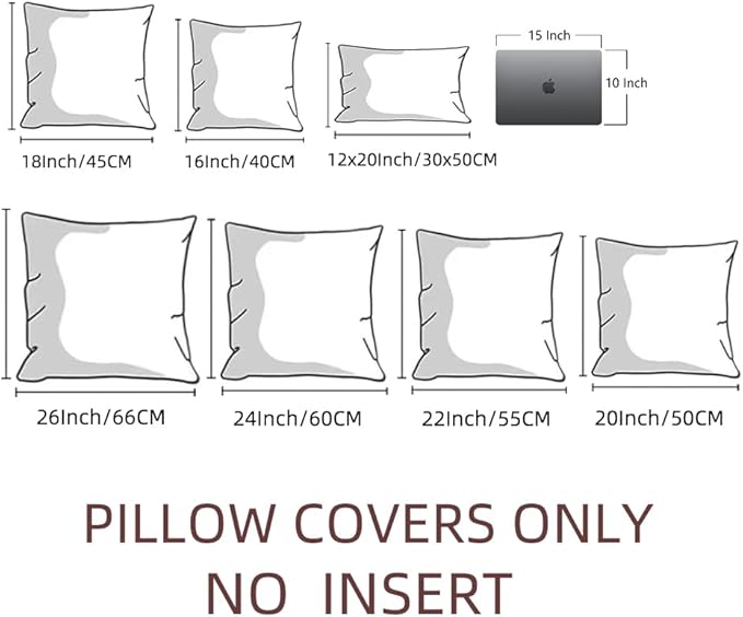 Fancy Homi 4 Packs Hunter Green Decorative Throw Pillow Covers 16x16 Inch for Couch Bed Sofa, Forest Green Boho Home Decor, Soft Plush Corduroy Cute Emerald Green Square Cushion Case 40x40 cm