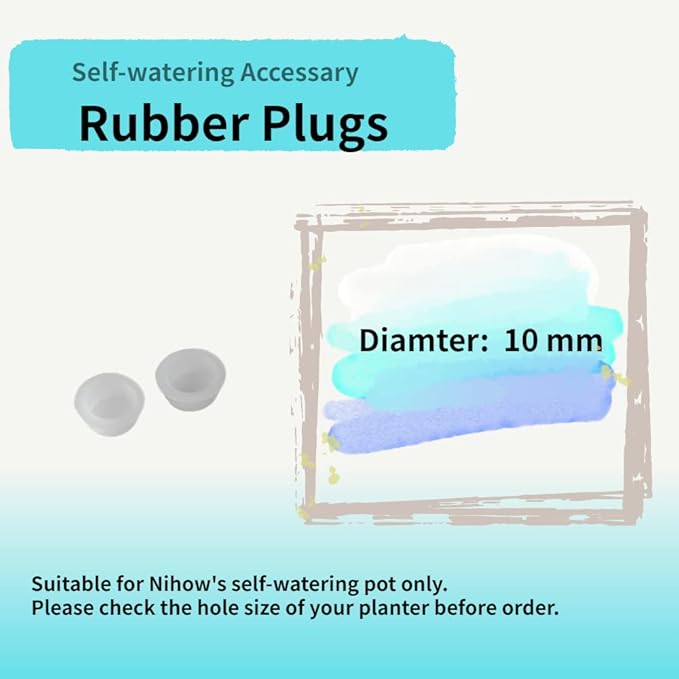 Nihow Self Watering Planter Accessory Set with Wick, Mesh - Enhance Your Plant's Growth and Health Easily