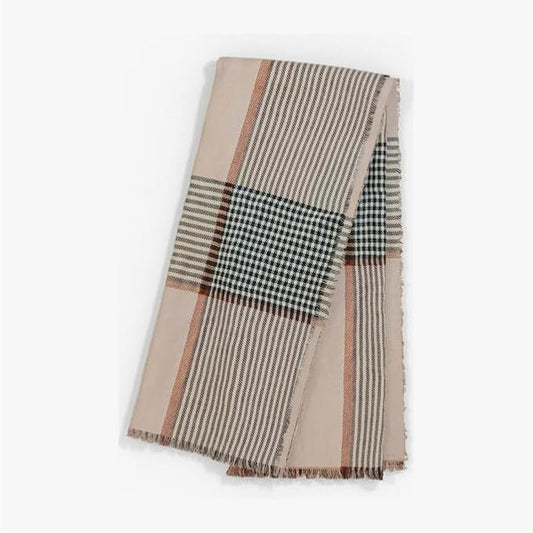 Outer Bug Shield Outdoor Throw Blanket w/Insect Shield Repellent Gear Technology- Lightweight Insect-Repellent Outdoor Blanket, Camping, Picnic & Beach Blanket, Striped Plaid, 50”W x 60”