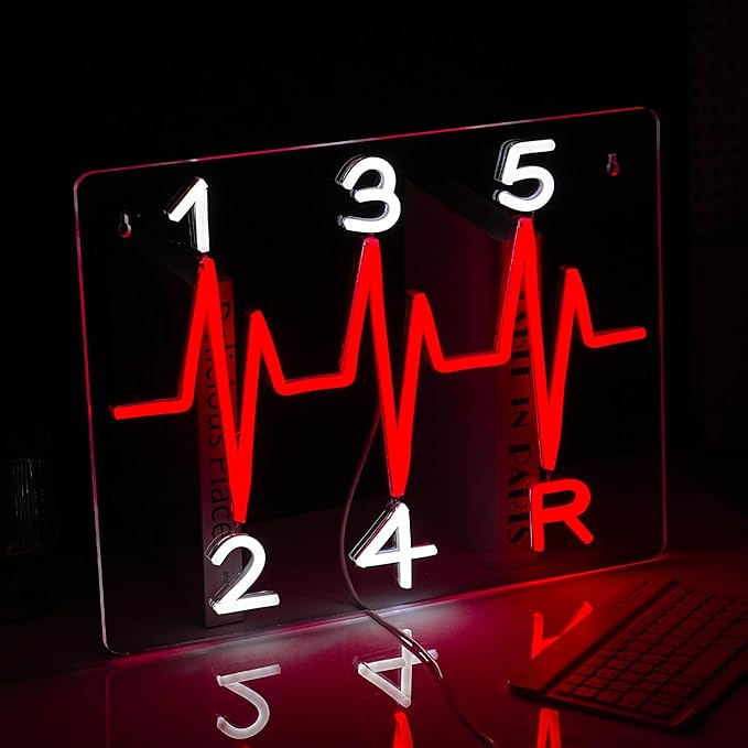 Shift Neon Sign for Wall Decor LED Manual Gearbox Neon Light Dimmable USB Car Gearbox Light Up Sign for Garage Parking lot Car Club Gifts for Father Husband Car Lovers(15.7 * 11.8In)