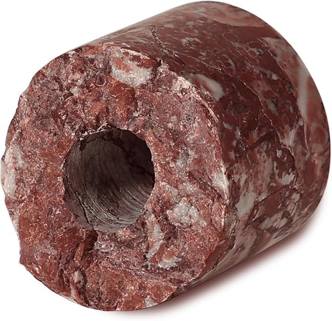 Travertine Candle Holder - Handmade Marble Candlestick Holder for Taper Candle - Vintage Small Stone Candle Sticks Holder Decor for Table Centerpieces, Wedding, Party, Fits 3/4 Inch Thick Candle