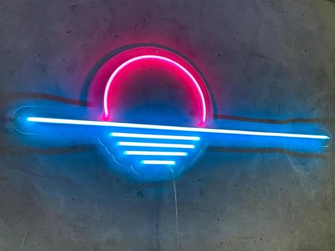 LED Decorative Lights USB Mountains Sunrise Sunset Led Neon Signs Home Decoration Wall Art Holiday Gift Brightness Adjustable 16.5''x9.5''