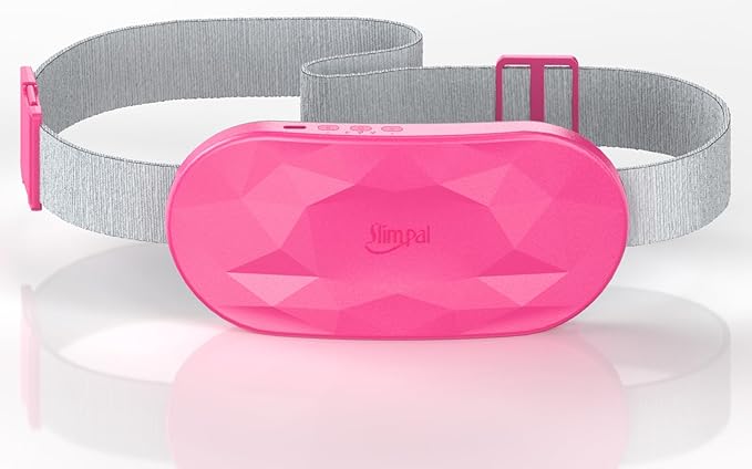 Slimpal AI Portable Heating Pad for Period Cramps, AI Smart Chip Long Safe Heat, Electric Cordless Back Belly Heating Pad for Menstrual Relief, Wearable Heat Belt Gifts for Her Women Girl, Bright Pink