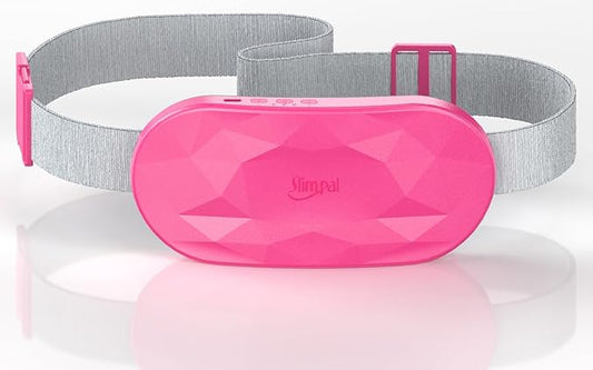 Slimpal AI Portable Heating Pad for Period Cramps, AI Smart Chip Long Safe Heat, Electric Cordless Back Belly Heating Pad for Menstrual Relief, Wearable Heat Belt Gifts for Her Women Girl, Bright Pink