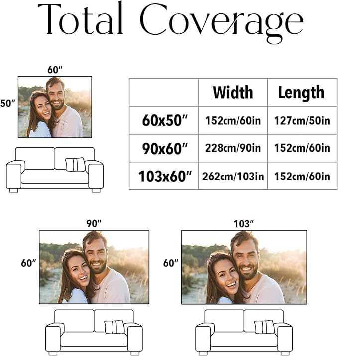 Personalized Custom Tapestry - Ships Next Business Day, Made in USA - Upload Your Own Image for a Unique Wall Hanging Backdrop, Perfect for Home & Living Room Decor, Bedroom Wall Art (60x90)