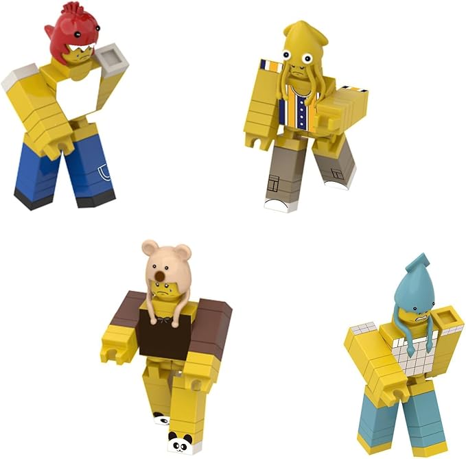 6Pcs 99 N-ights in The Forest Block Model DIY Gothic Building Decorative Monster Figurine Ornaments, Creative Collectible Gift, Funny Desk Display