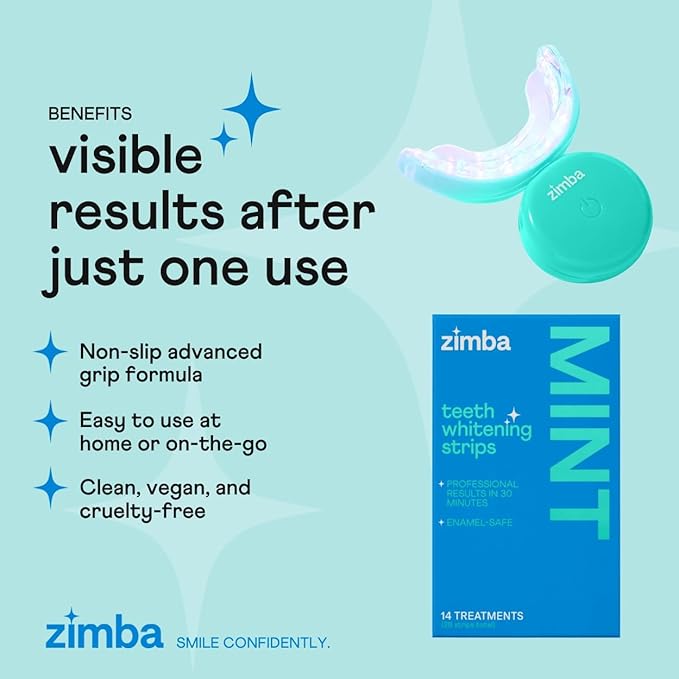 New Zimba Ultimate Whitening Kit | Cordless LED Accelerator Light, Whitening Strips, and Whitenig Pen