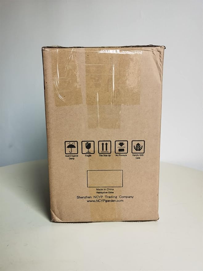 NCYP Glass Terrarium Planter with Lid for Small Succulent Cacti, Grid House Shape Black Geometric Terrarium Pot, Home Garden Indoor Tabletop Decor, 9.84" x 5.31" x 7.87" (No Plants)