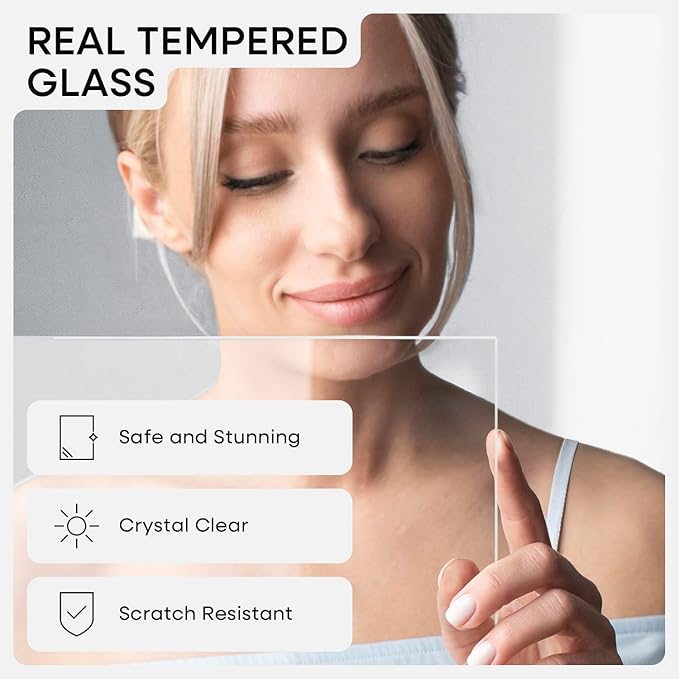 Homeforia White Picture Frames 5x7, High End Oak 5x7 Wooden Frame with Mat 4x6 Art, 5 x 7 White Wood Frames Matted to 4 x 6 inch Photo, 7by5 Wall or Tabletop Frame, Tempered Glass, Wall Kit, Set of 1