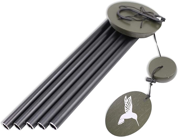Hummingbird Outdoor Wind Chimes for Outside - 33" Tall, Tuned Melody, Memorial Gift for Mom/Grandma, Weather-Resistant, Perfect Decoration for Patio, Garden, Yard & Indoors