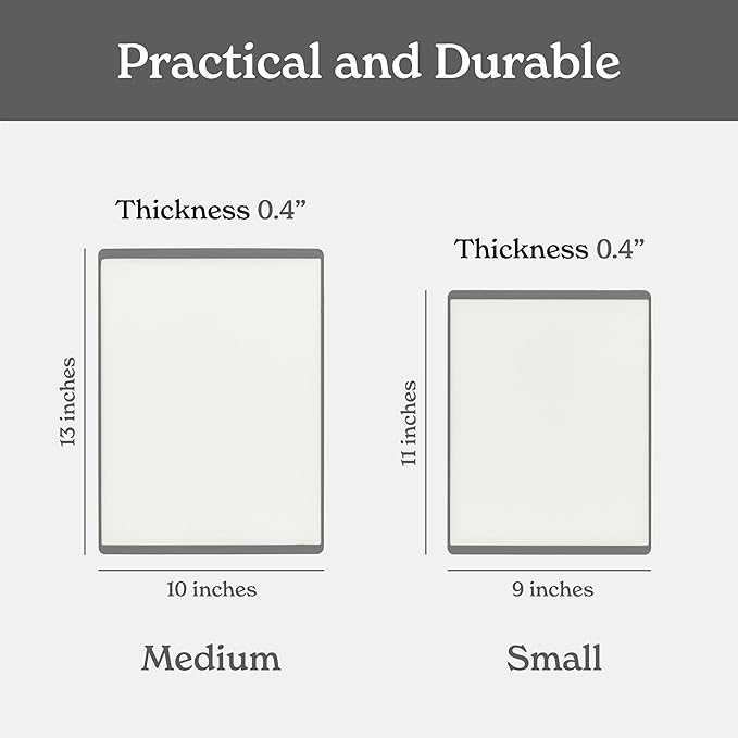 SMIRLY Plastic Cutting Board Set, Dishwasher Safe Plastic Cutting Boards Set for Kitchen, Cutting Boards for Kitchen - Plastic Chopping Board Set