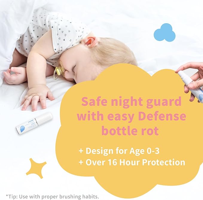 Mouth Spray for Kids, Toddler Toothpaste Helper, Fluoride Free Baby Toothpaste Cavity Protection, Oral Care with Natural P113+ Antibacterial Peptide - for Newborns to Age 6 (Watermelon)