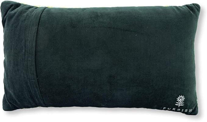 FURBISH Hook Decorative Throw Pillow - Haute - 9"x16" - Small Embroidered Designer Pillow for Living Room, Couch, Sofa, Chair & Bed - Eclectic Home Decor