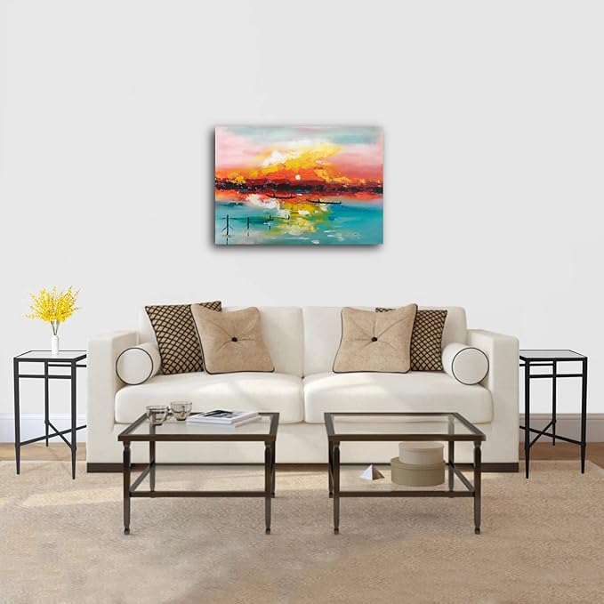 Black End Table, Rectangle Side Table with Mirrored Top, Modern Metal End Table, Small Narrow Side Table for Living Room, Balcony, 22" L x 12.4" W x 24" D