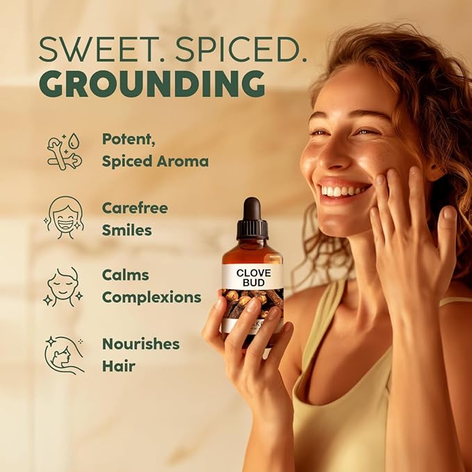 Kukka Clove Oil for Teeth and Gums - 4 Fl Oz - 100% Pure Natural Clove Essential Oil - Steam distilled from Flower Buds for Potency - Perfect Solution for Oral Care, Hair, Diffuser & Soap Making Scent