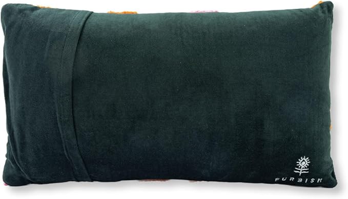 FURBISH Hook Decorative Throw Pillow - IDGAF - 9"x16" - Small Embroidered Designer Pillow for Living Room, Couch, Sofa, Chair & Bed - Eclectic Home Decor