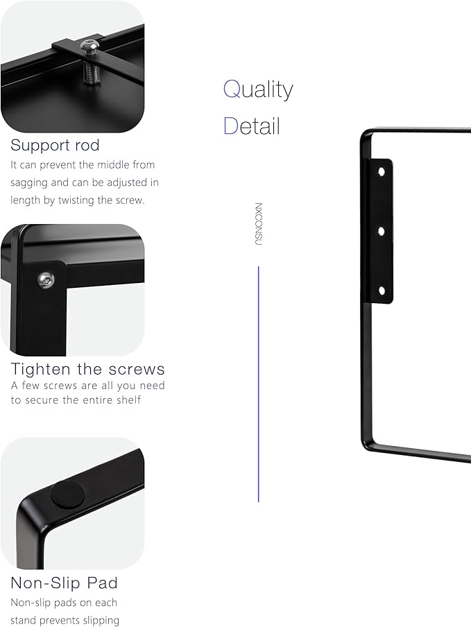 Nxconsu Cabinet Shelf Expandable Height Adjustable Organizer Riser for Kitchen Cabinet Pantry Cupboard Under Sink Countertop Organization Storage Space Saver Stackable Heavy Duty Metal Black XL