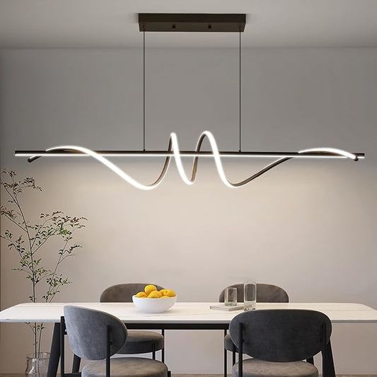 Modern Chandelier, Dimmable LED Pendant Light, Ring Chandelier for Living Room, Dining Room, Kitchen, Bedroom