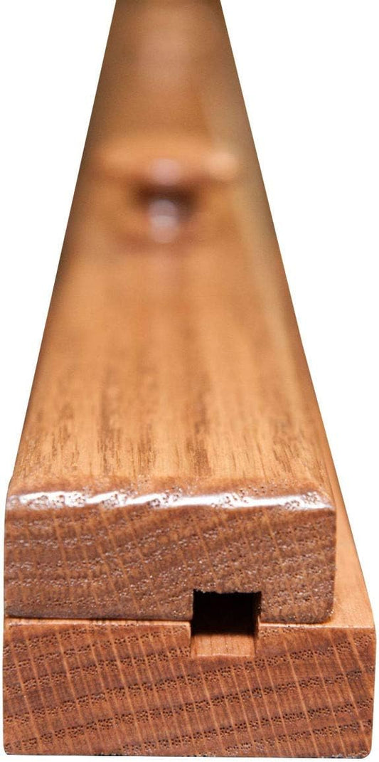 RRD Quilt Hanger for Wall for Display - Amish Made Wooden Quilt Rack Wall Mount - Rustic Tapestry Quilt Wall Hangers (Oak Wood, Fruitwood Stain, 72" Long)