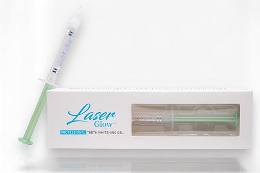 LaserGlow 35% Hydrogen Peroxide Teeth Whitening Gel – Professional Dental-Grade Syringe for Rapid in-Office Whitening; Enamel-Safe, Low-Sensitivity Formula for Dentists & Whitening Technicians