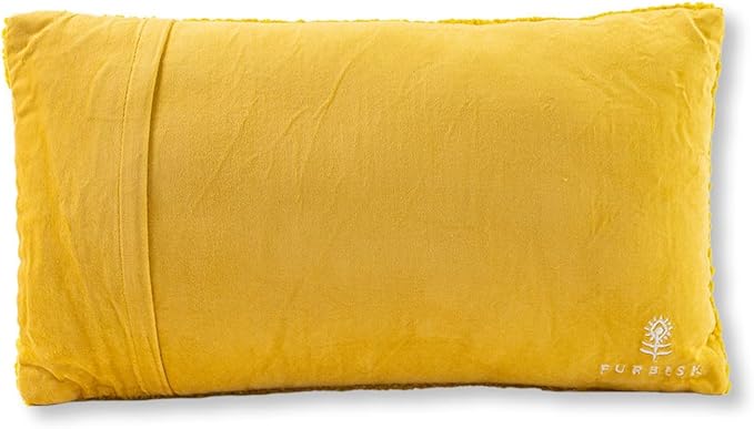 FURBISH Hook Decorative Throw Pillow - Diva - 9"x16" - Small Embroidered Designer Pillow for Living Room, Couch, Sofa, Chair & Bed - Eclectic Home Decor