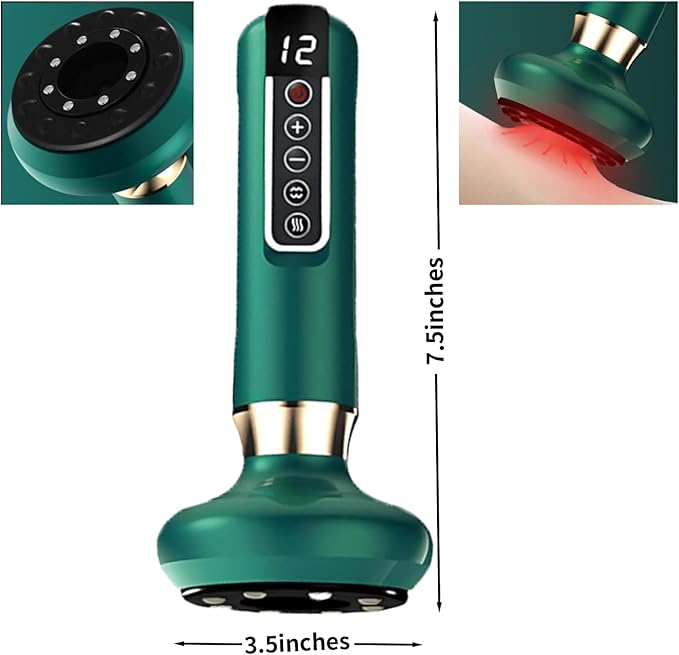 Elouris Cellulite Massage Tool,Lymphatic Drainage Massager,Lymphatic Drainage Tool,Rechargeable Body Sculpting Cupping Machine for Thighs, Arms, Stomach - Cordless Deep Tissue Massager,Gift for Women