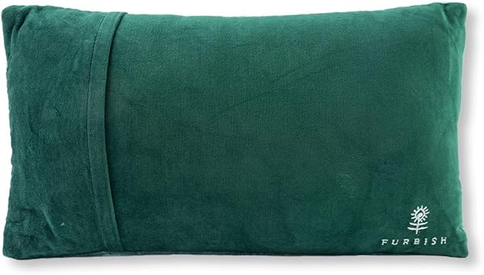 FURBISH Hook Decorative Throw Pillow - Whatever - 9"x16" - Small Embroidered Designer Pillow for Living Room, Couch, Sofa, Chair & Bed - Eclectic Home Decor