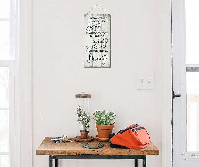 Having Somewhere to Go Decor Sign, Printed Wood Wall Art Sign, Housewarming Gifts, Funny Home Signs Decor, Hanging Wood Sign Home Decorative, Rustic Farmhouse Wood Sign Decor Wall Art 12x6 in