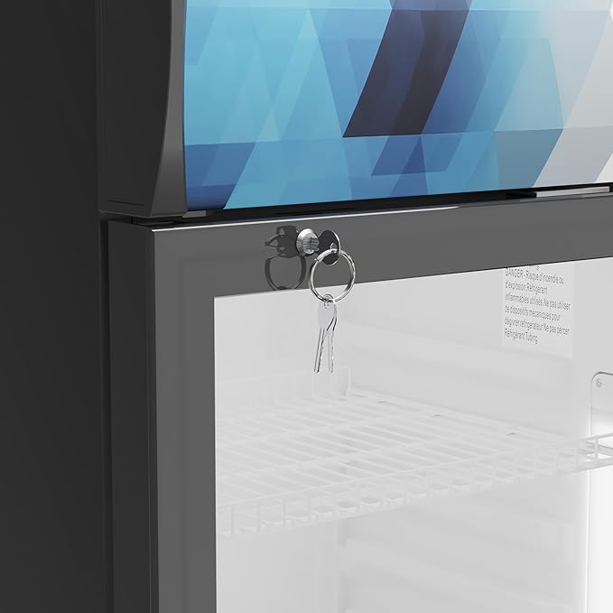 KoolMore DGDR-1D-9C 22 in. 9 Commercial One Glass Door Beverage Display Merchandiser Refrigerator Cooler, ETL Listed in Black, 9.1 cu. ft