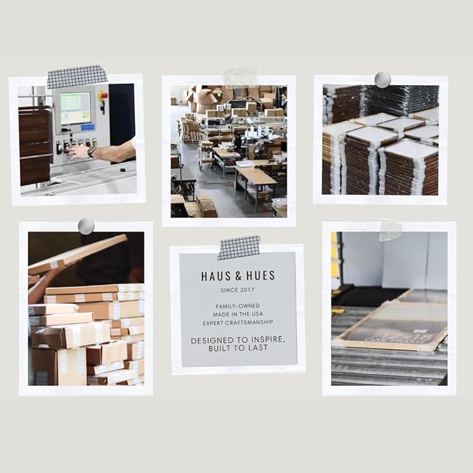 HAUS AND HUES Beige Oak Wood 12x16 Picture Frame - Modern Wood Wall Art Display - Lightweight 12x16 Frame for Art Prints, Photos, Posters - Ready-to-Hang Vertically & Horizontally