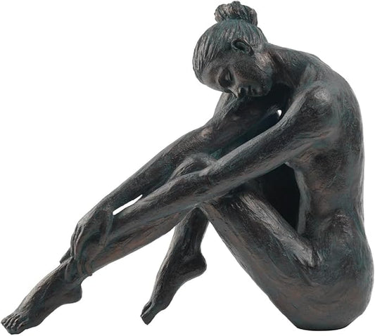 Guichifun Yoga Dancer Statue Home Decoration - Resin Bronze Sculpture Modern Creative Home Garden Statue Handicrafts Art Ware Home Décor Office Room or Outdoor Garden Gifts 10.25 x 4.25 x 8.75 Inch