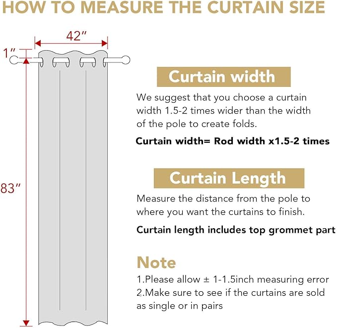 H.VERSAILTEX Blackout Curtains for Bedroom Thermal Insulated Room Darkening Living Room Curtains 84 Inch Long Grommet Privacy Protection Window Curtain Panels/Drapes for Nursery, 2 Panels,Stone Blue