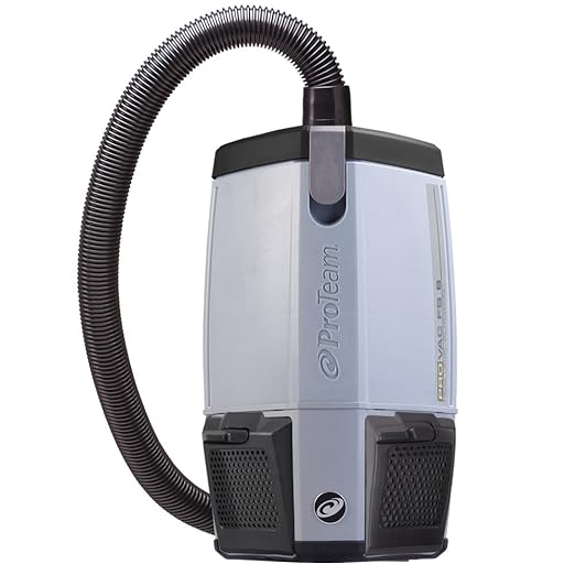 ProTeam Backpack Vacuums, ProVac FS 6 Commercial Backpack Vacuum with HEPA Media Filtration and Restaurant Tool Kit, 6 Quart, Corded