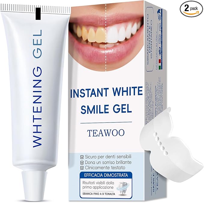 Teeth Whitening Gel- 30ml Formulated for Sensitive Teeth | Plus Food-Grade Silicone Mouth Tray | Dentist Developed