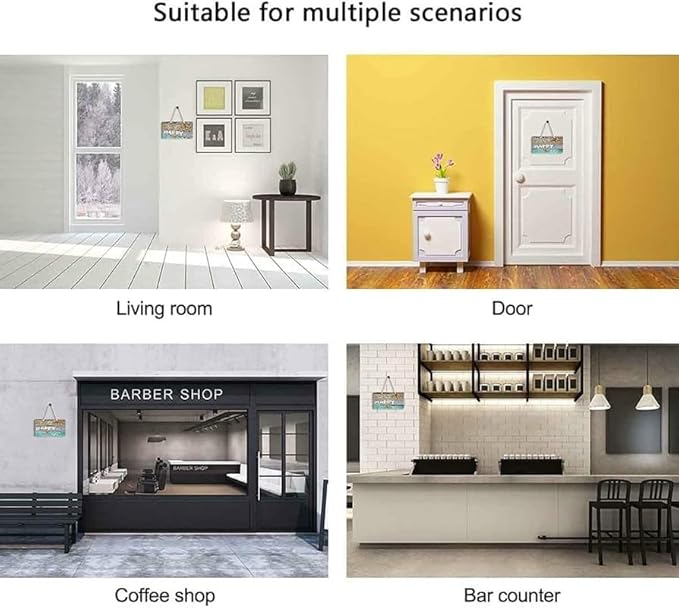 Pray Wait Trust Sign, Farmhouse Christian Wall Art, Religious Home Decorations Faith Wall Decor (Pray) 6x18 Inch