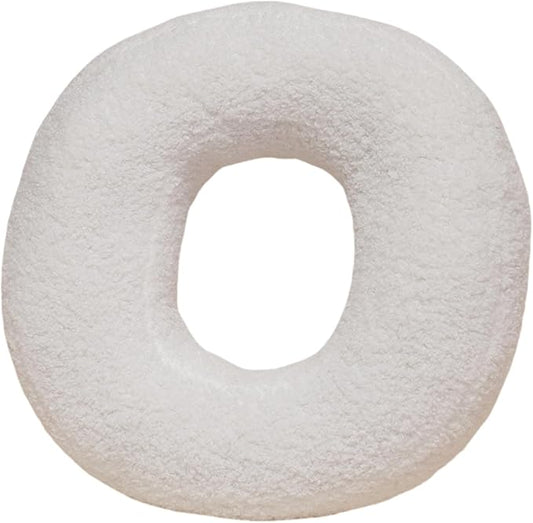 MOJUN Letter Pillows, Soft Plush Decorative Initial Letter Shaped Throw Pillows for Sofa Couch Bed, Cute Letter Pillows English Alphabet A to Z for Living Room Bedroom Floor Car Decoration, O