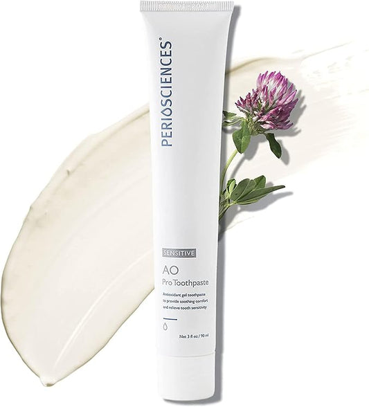 PerioSciences AO Pro Sensitive Toothpaste with Nano Hydroxyapatite, Reduces Sensitivity, Remineralizing, 3 fl oz / 90ml
