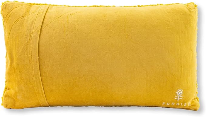 FURBISH Hook Decorative Throw Pillow - Icon - 9"x16" - Small Embroidered Designer Pillow for Living Room, Couch, Sofa, Chair & Bed - Eclectic Home Decor